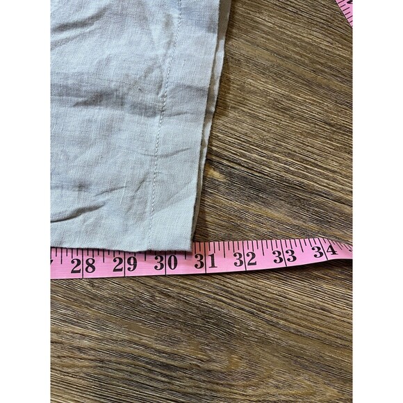 Club Room Luxury Linen Mens Pants 100% Linen Natural Straight Leg Beach XL - Picture 6 of 6